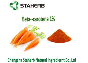 China Karotten-Auszug-Naturkost-Zusätze β- Carotin 1% Caducity beständig fournisseur