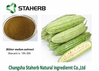 China Rohstoffe gelbes Brown-Pulver Charantin/bitterer Melonen-Auszug für verlierendes Gewicht fournisseur