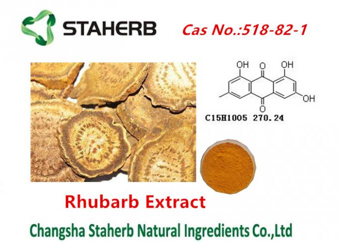 Reines natürliches Rhabarber-Wurzel-Auszug-Emodin-Pulver cas no.518-82-1
