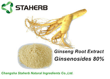 China Natürlicher kosmetischer HPLC Bestandteil-Ginseng-Wurzel-Auszug Ginsenosides 80% fournisseur