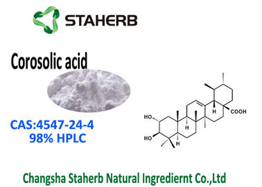 China Triterpenoid Verbund-Säure 98% Banaba-Blatt-Auszug CASs 4547-24-4 Corosolic HPLC fournisseur