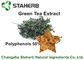 Gelbes Brown-Pulver-natürliche Pflanzenauszug-grüner Tee-Auszug-Polyphenole 50% durch HPLC fournisseur
